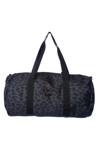Christ 4 Life Cheetah Duffle Bag (Orange/Black log